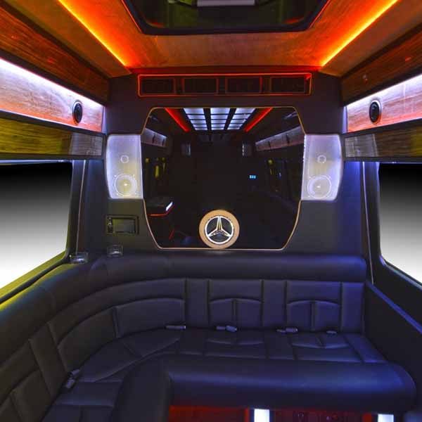 sprinter limo 5 Battisti Customs Sprinter Limousine interior 2