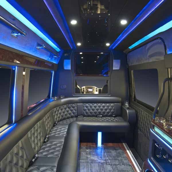 sprinter limo 7 Battisti Customs Sprinter Limousine interior 5