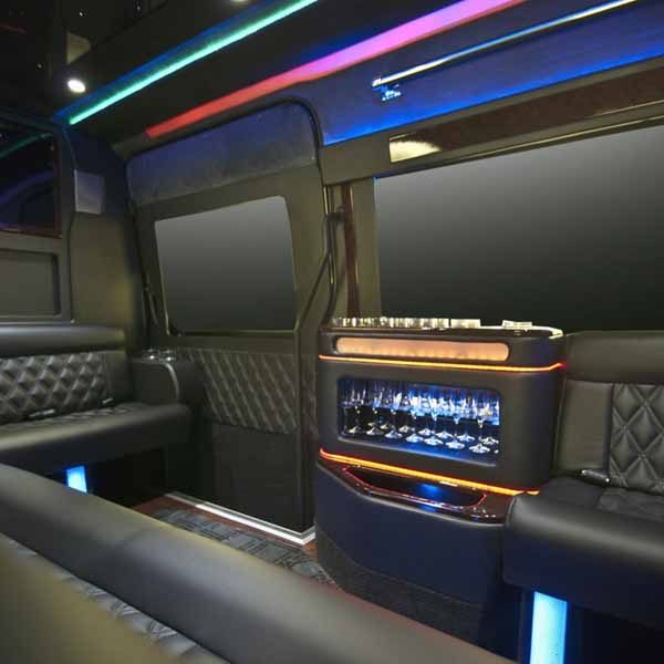 sprinter limo 8 Battisti Customs Sprinter Limousine interior 6