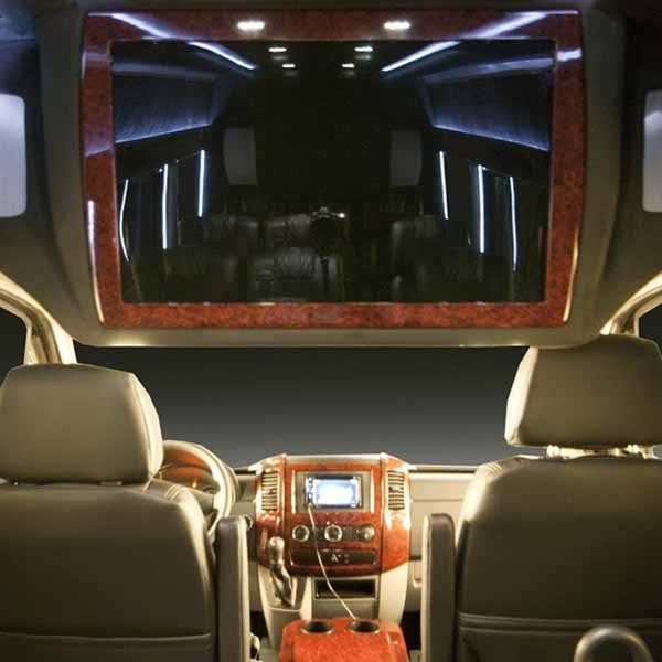 Customer screen of sprinter shuttle