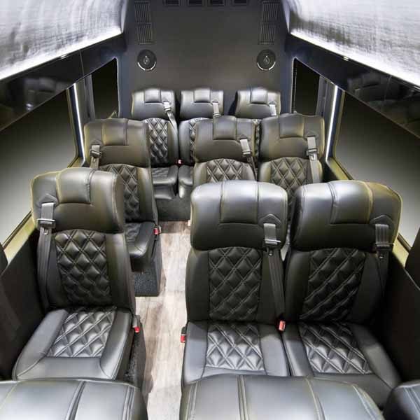 rear display of sprinter shuttle