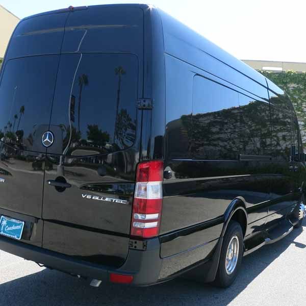Rear of Sprinter Shuttle