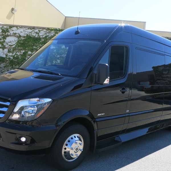 Front of Sprinter Shuttle