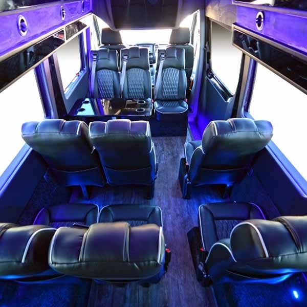interior of sprinter shuttle 2