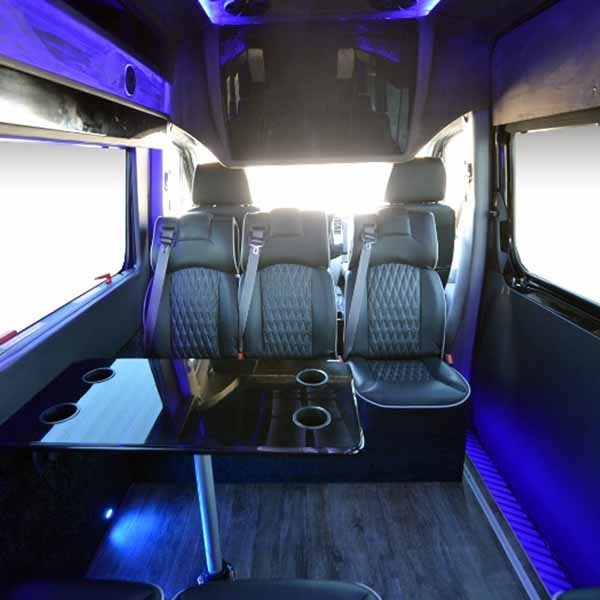 interior of sprinter shuttle 4
