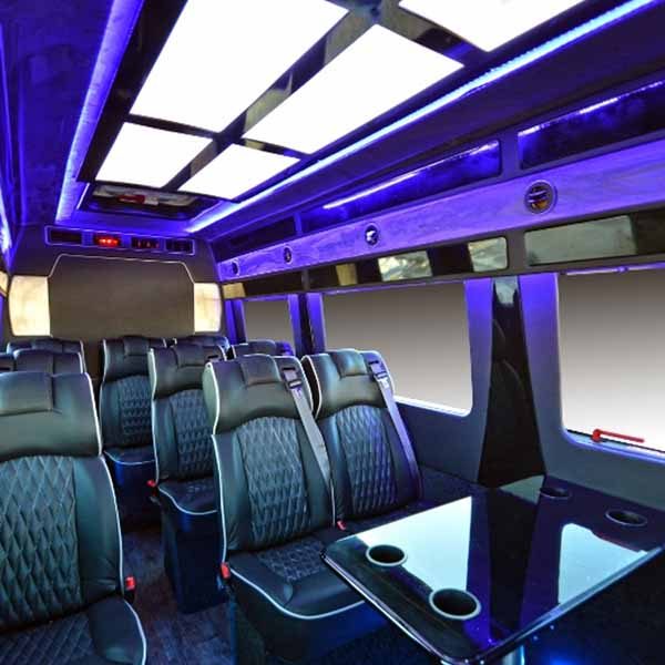 interior of sprinter shuttle 5