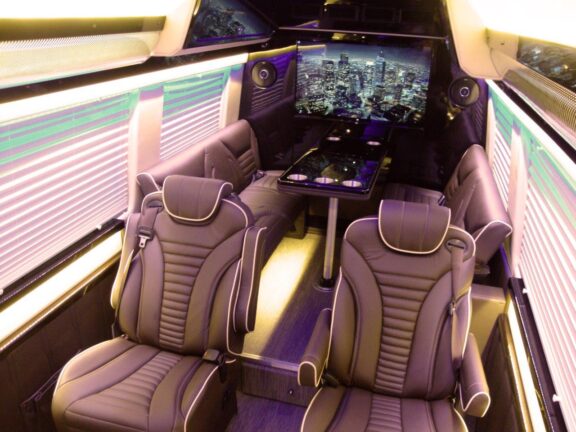 Full interior view from the ceiling 2019 Mercedes Benz Executive Coach CEO Sprinter
