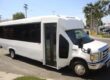 White shuttle bus for sale at Coach West, shuttle bus sales