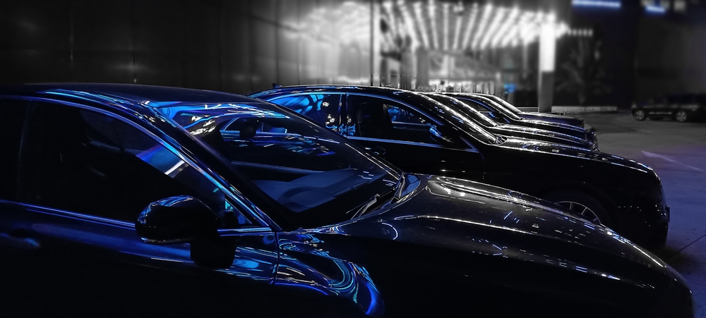 Luxury vehicles fleet closeup Luxury vehicles fleet closeup