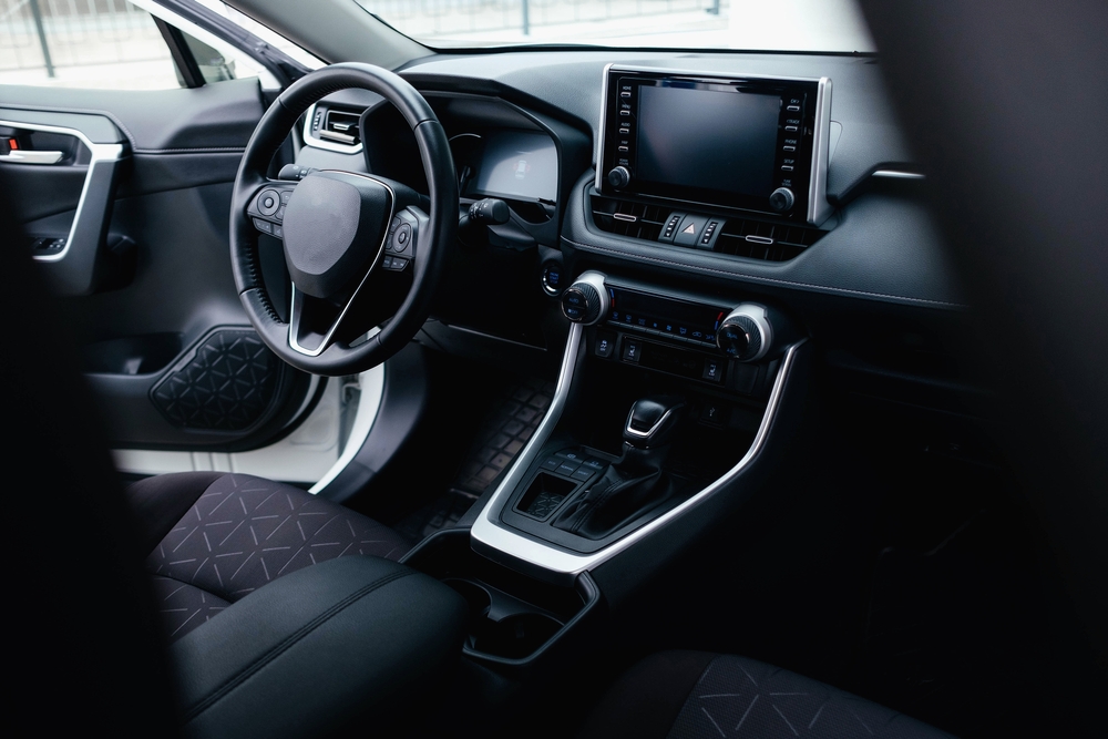 Sleek interior of luxury vehicles Sleek interior of luxury vehicles
